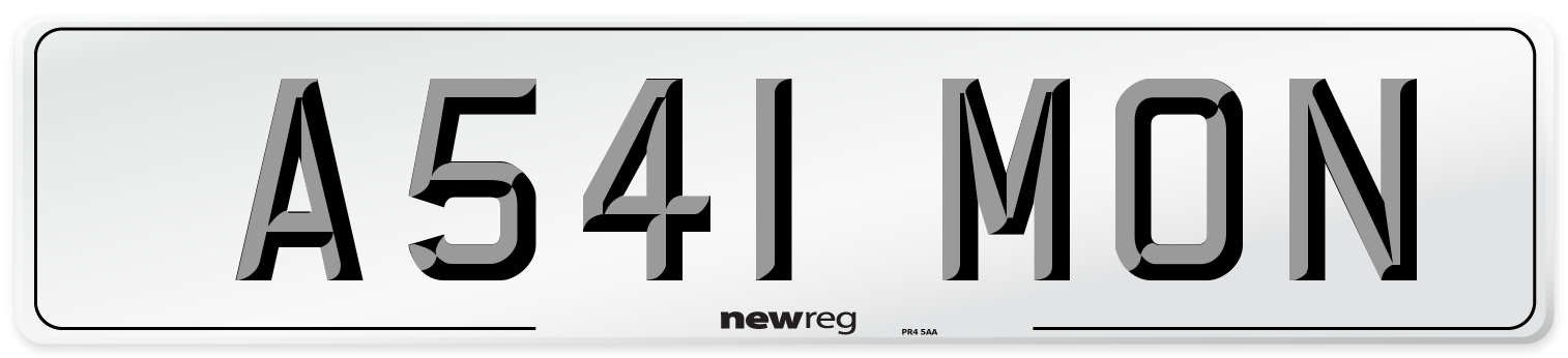 A541 MON Number Plate from New Reg